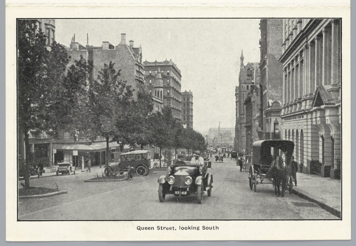 Queen Street, looking south, Melbourne City (c. 1920)
