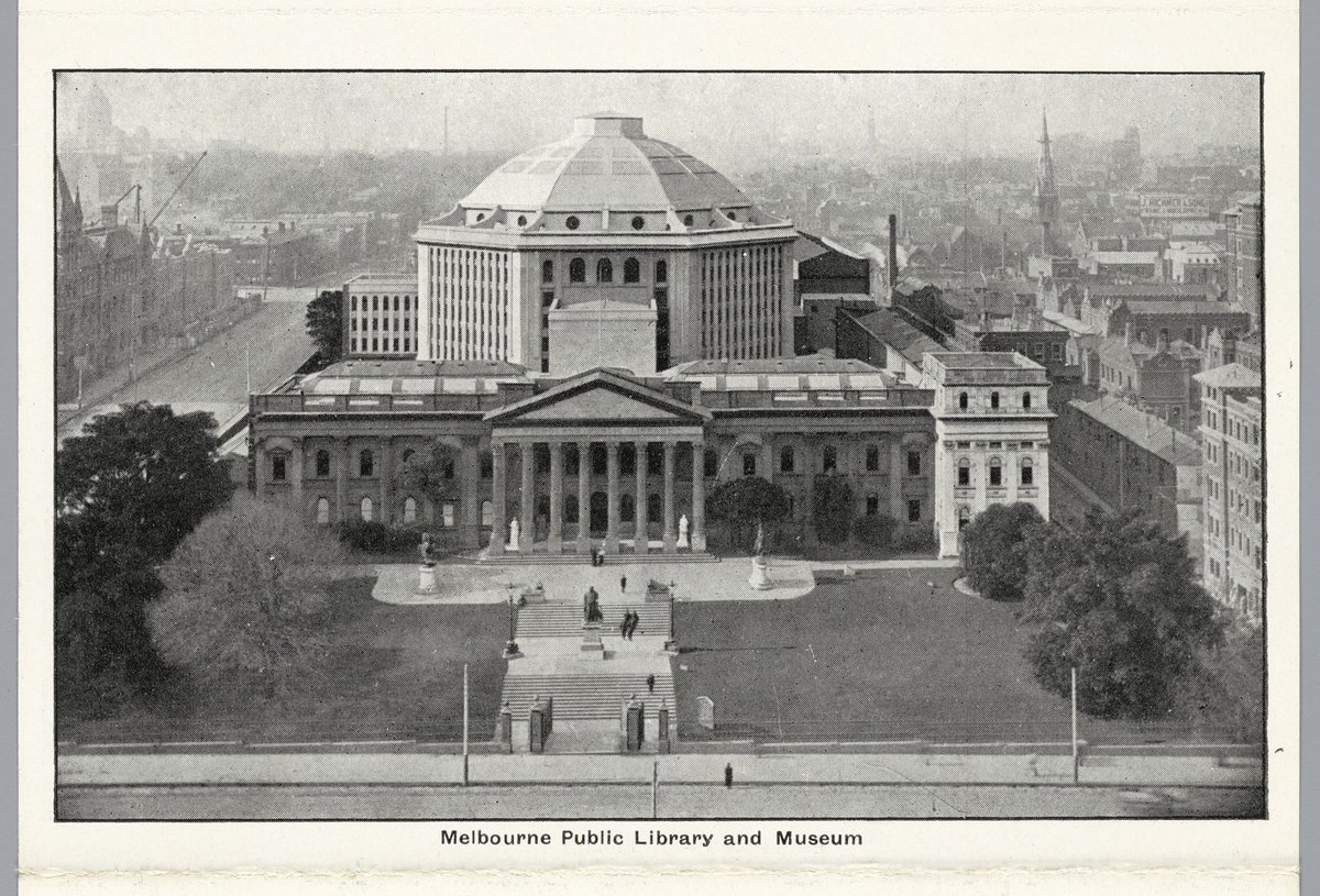 Melbourne Public Library and Museum, Melbourne City (c. 1920)