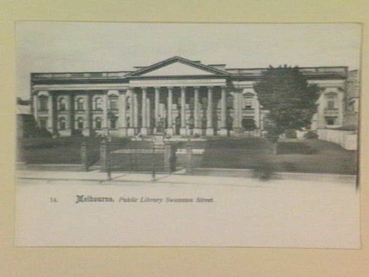 Melbourne, Public Library Swanston Street, Melbourne City (1905–20)