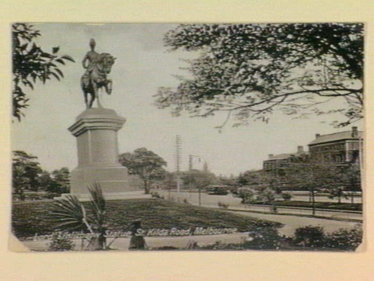 Lord Linlithgow Statue, St. Kilda Road, Melbourne, Melbourne City (c. 1916)