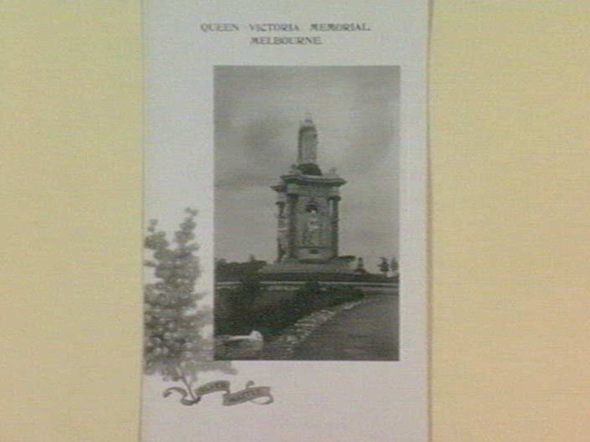 QUEEN VICTORIA MEMORIAL, MELBOURNE (1905–14)
