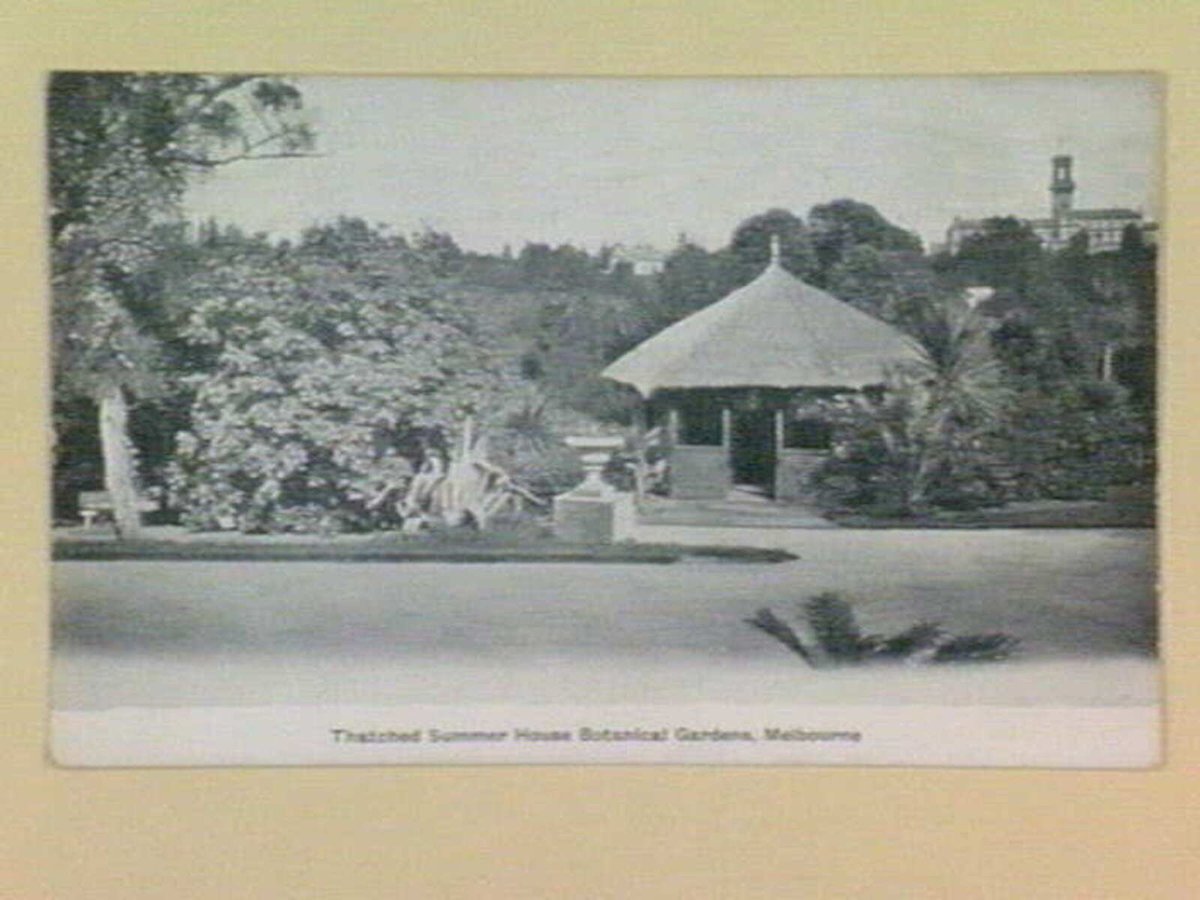 Thatched Summer House Botanical Gardens, Melbourne, Melbourne City (1905–14)