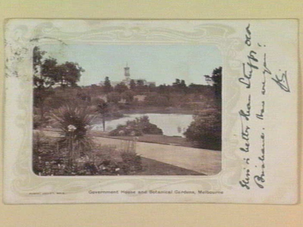 Government House and Botanical Gardens, Melbourne, Melbourne City (c. 1904)