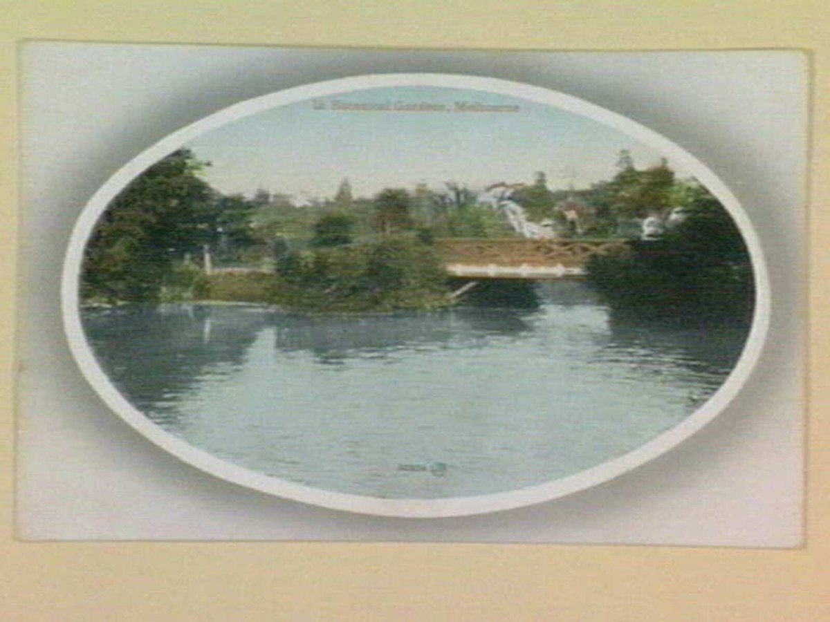 In Botanical Gardens, Melbourne, Melbourne City (c. 1912)