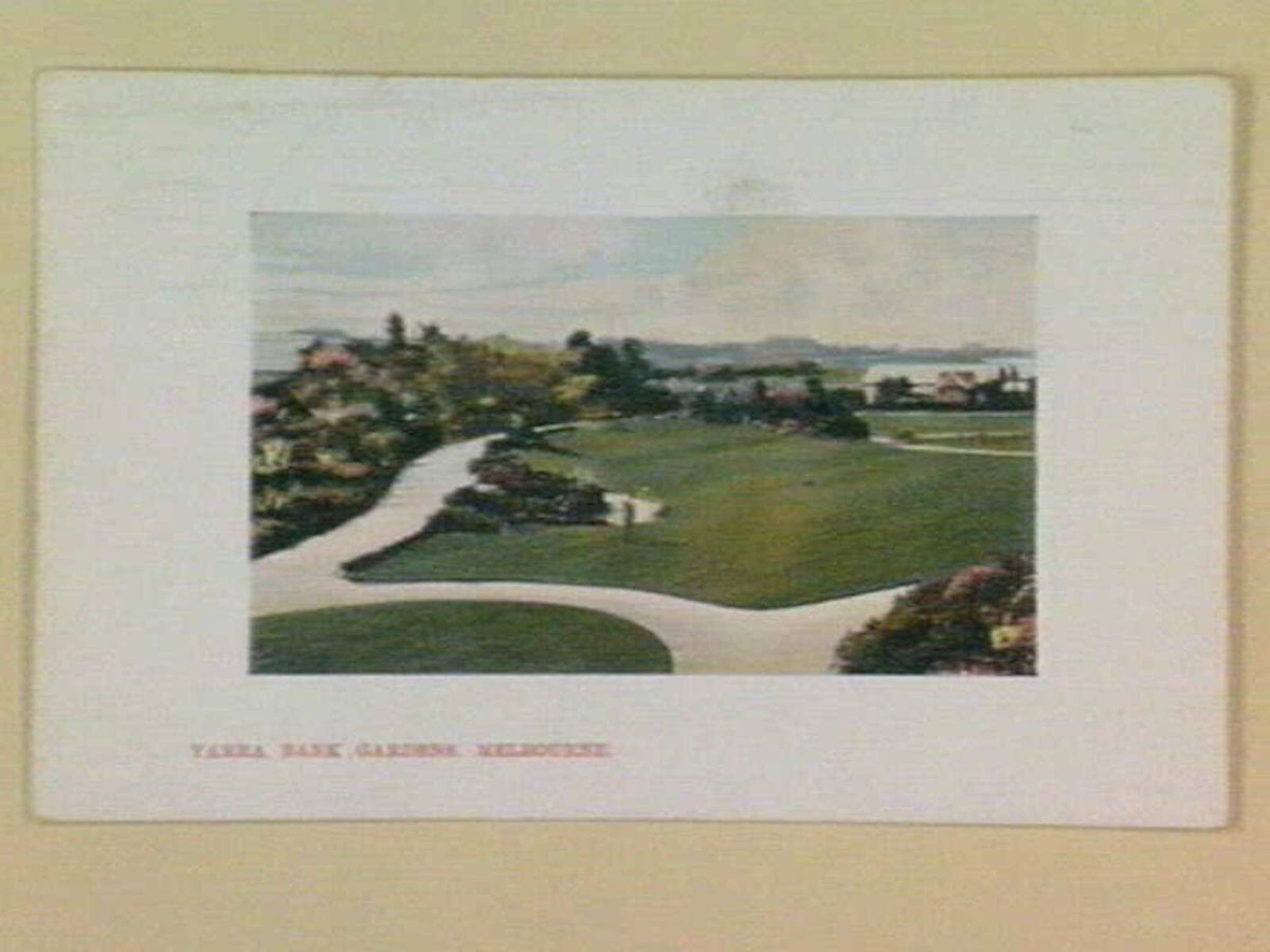 YARRA BANK GARDENS, MELBOURNE, Yarra River (c. 1909)