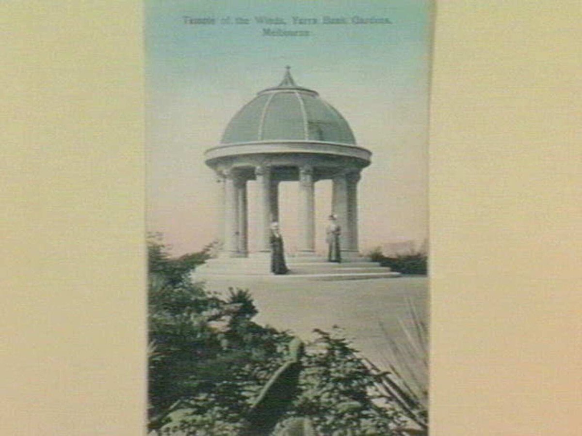 Temple of the Winds, Yarra Bank Gardens, Melbourne, Yarra River (c. 1904)