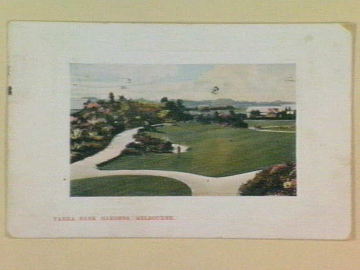 YARRA BANK GARDENS, MELBOURNE, Yarra River (c. 1909)