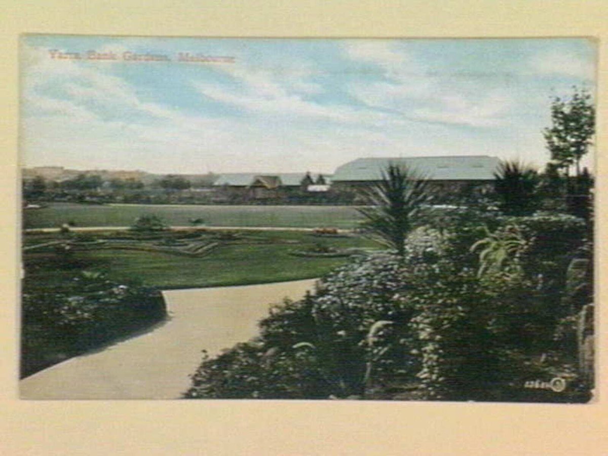 Yarra Bank Gardens, Melbourne, Yarra River (1905–17)