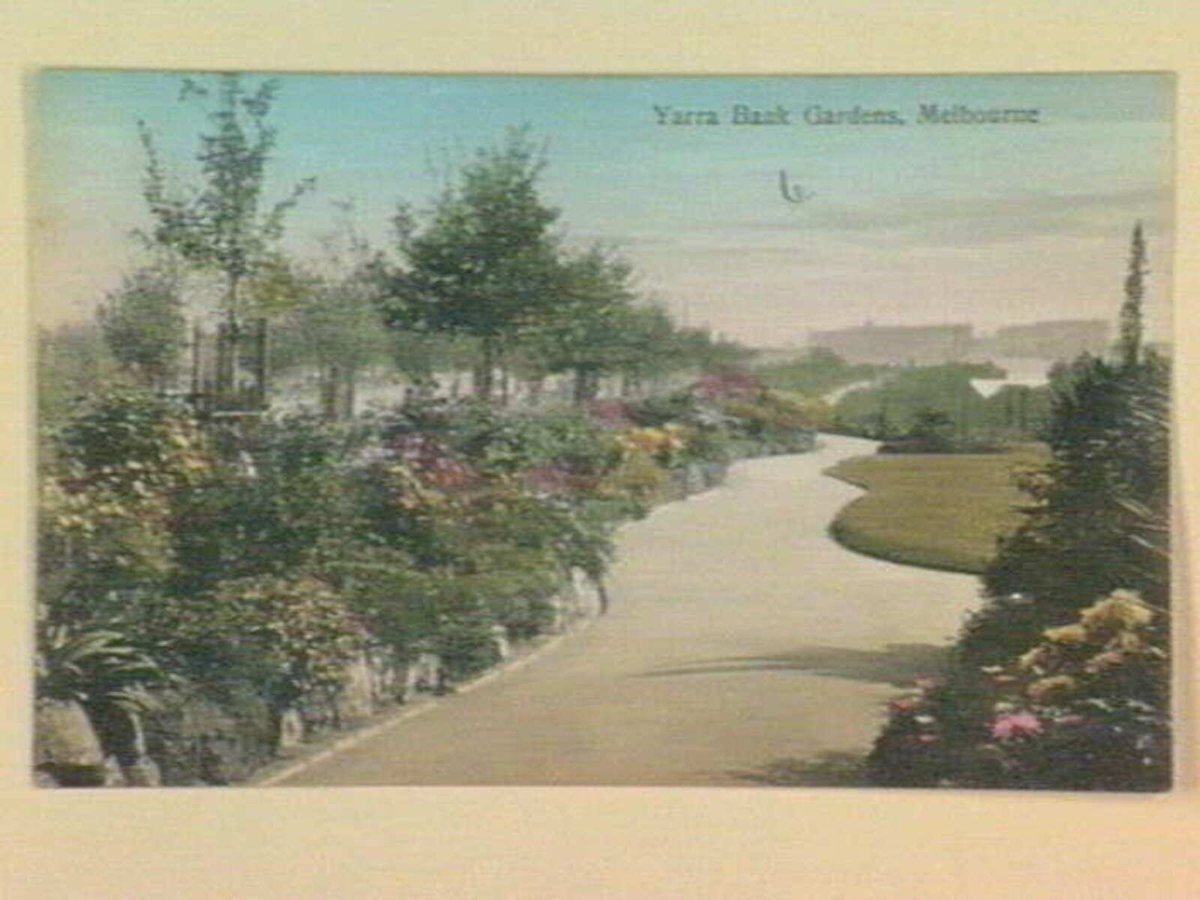 Yarra Bank Gardens, Melbourne, Yarra River (1903–14)