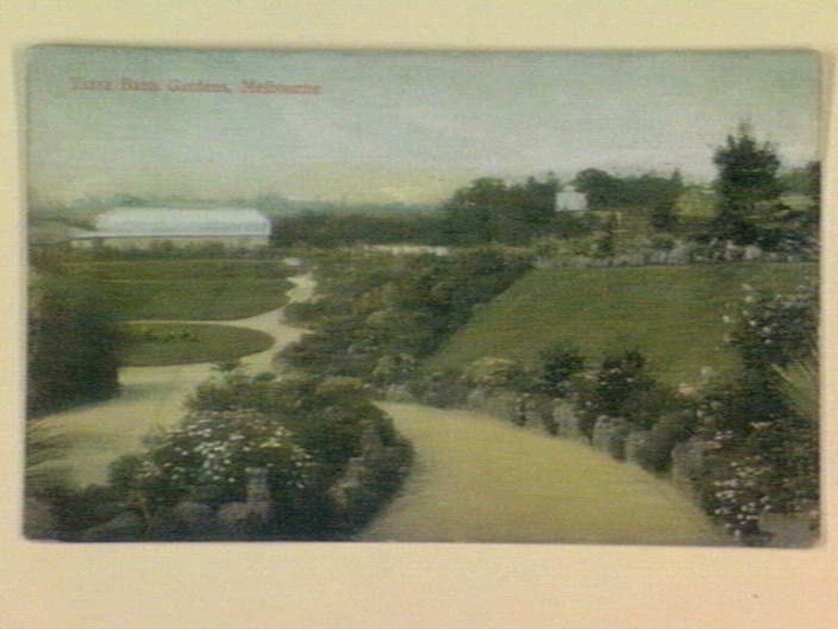 Yarra Bank Gardens, Melbourne, Yarra River (1905–14)