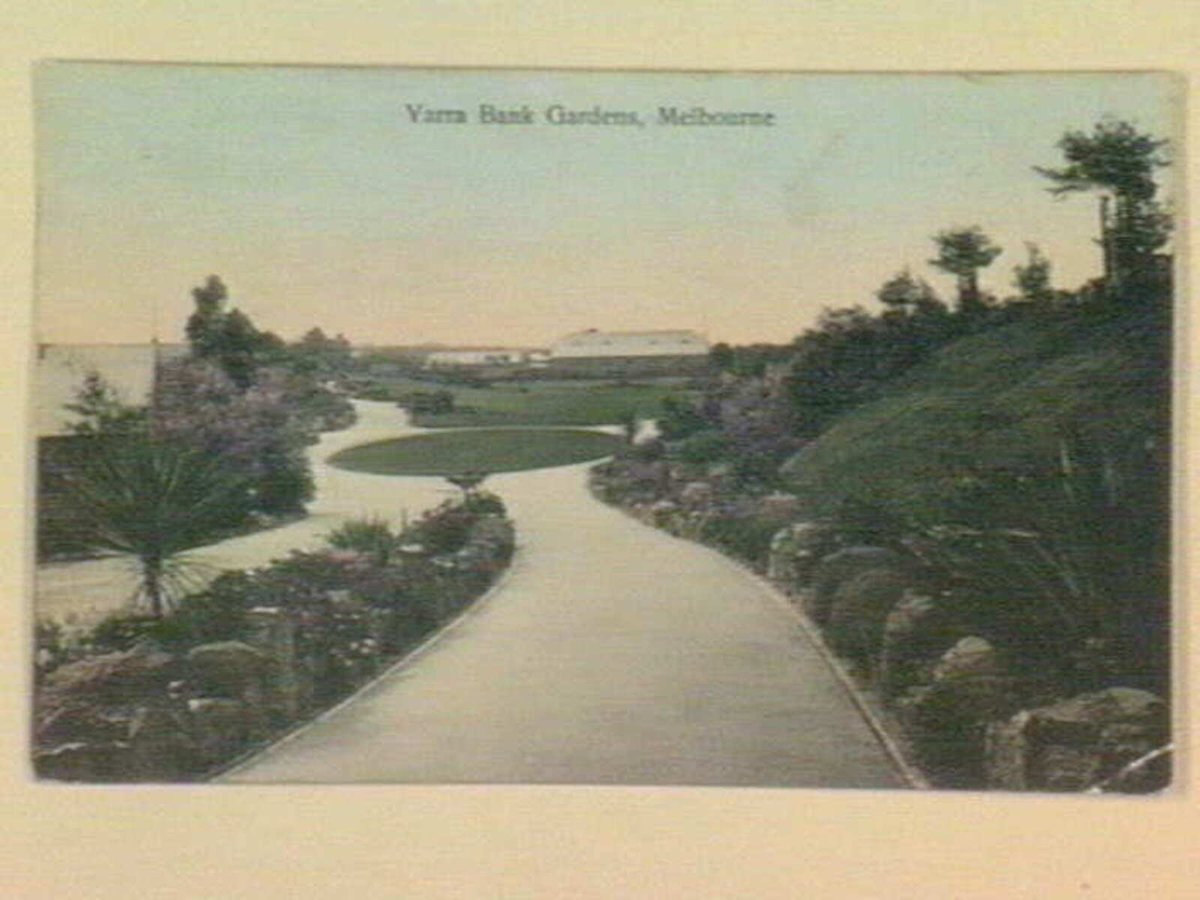 Yarra Bank Gardens, Melbourne, Yarra River (1905–14)