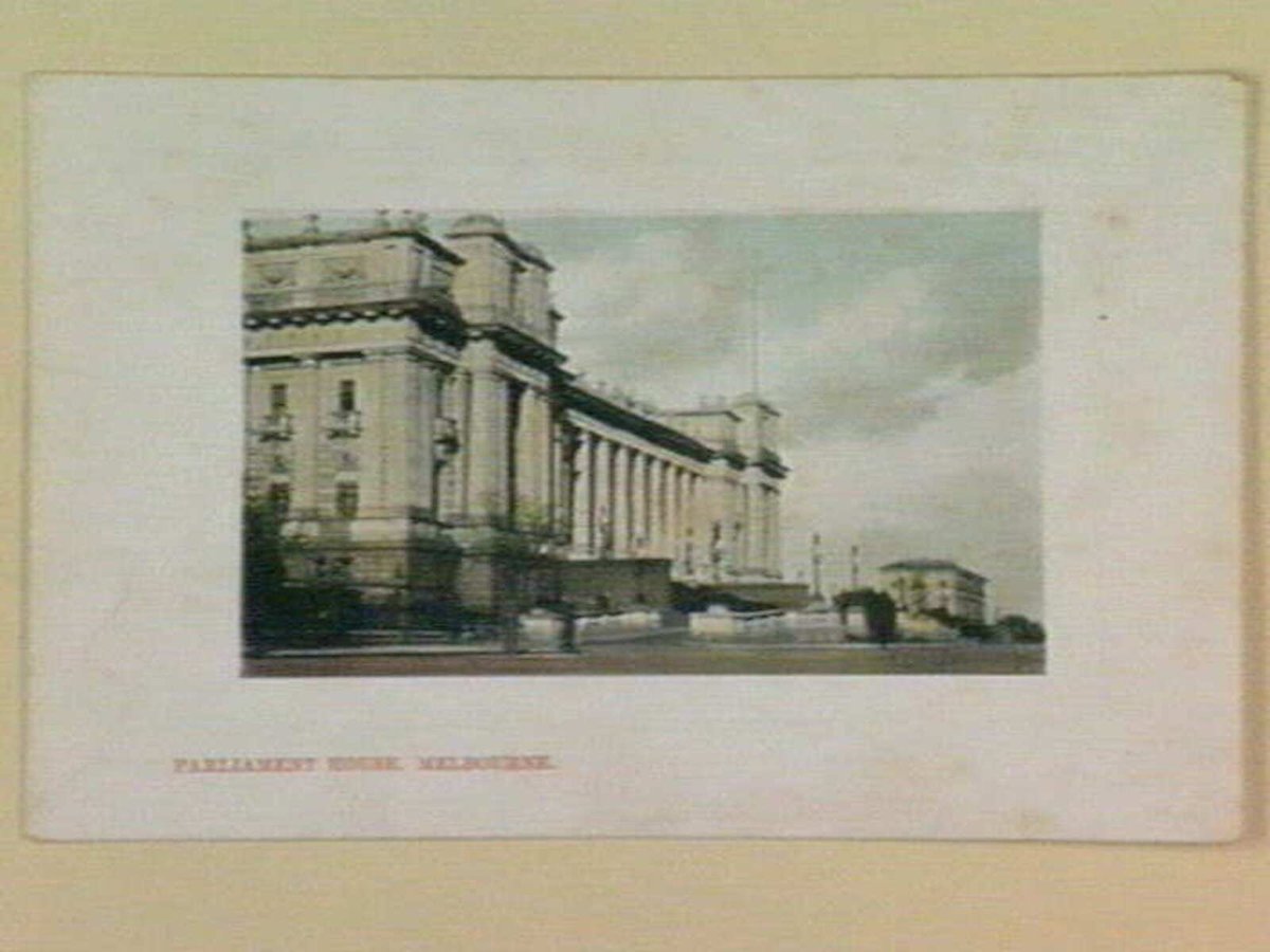 PARLIAMENT HOUSE, MELBOURNE, East Melbourne (c. 1909)
