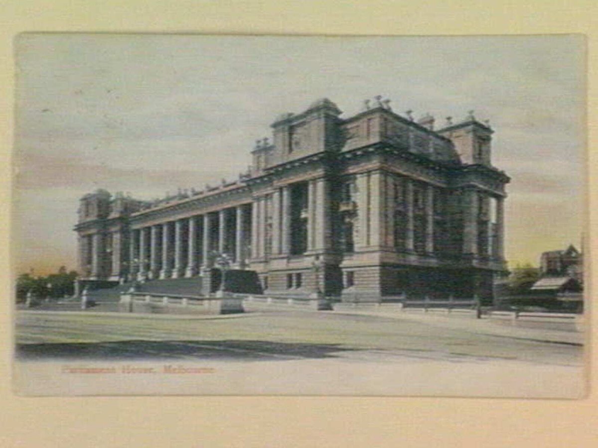 Parliament House, Melbourne, East Melbourne (c. 1908)