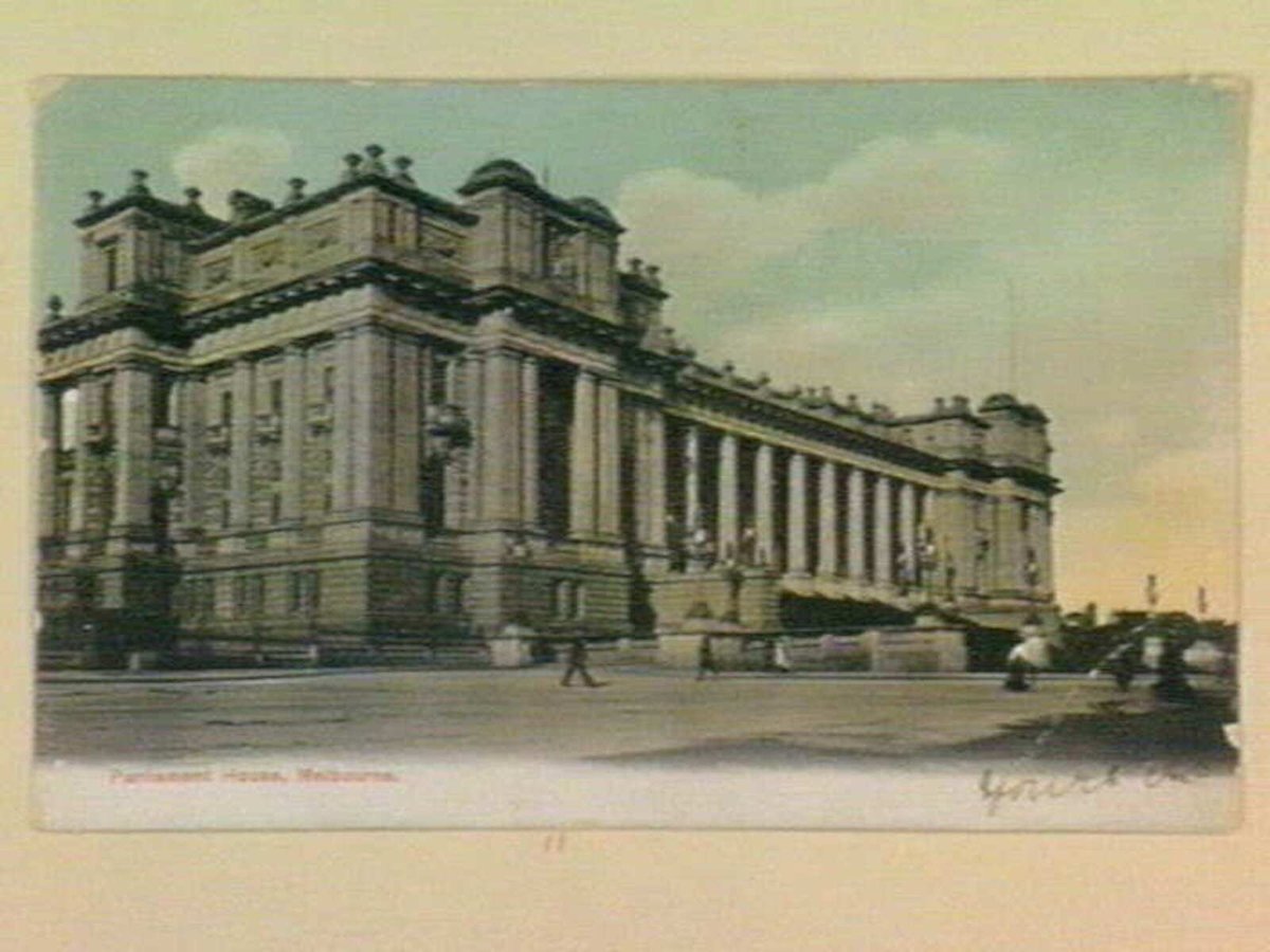Parliament House, Melbourne, East Melbourne (c. 1906)