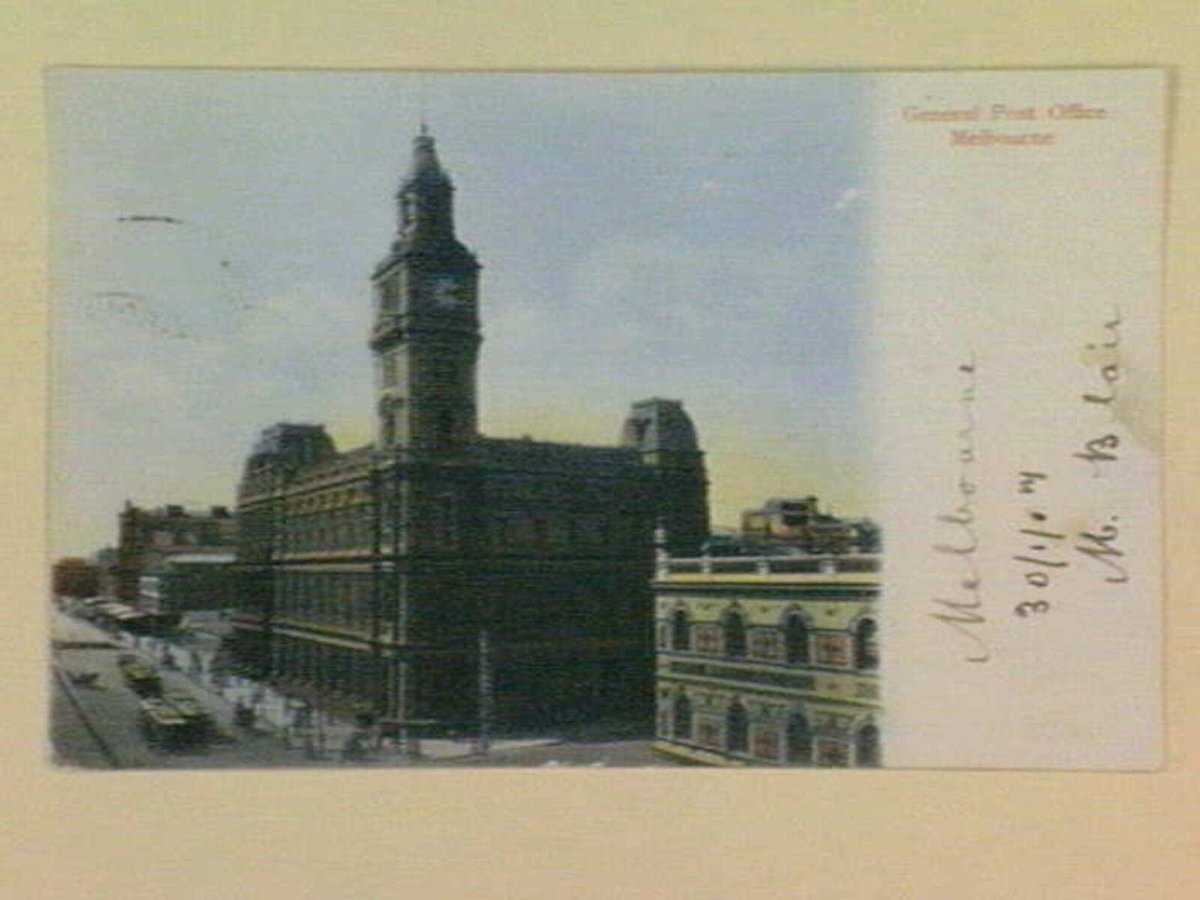 General Post Office Melbourne, Melbourne City (c. 1907)