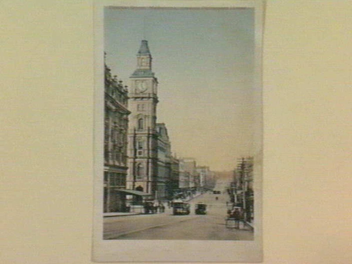 Bourke Street, Melbourne, towards Parliament House, East Melbourne (1905–14)