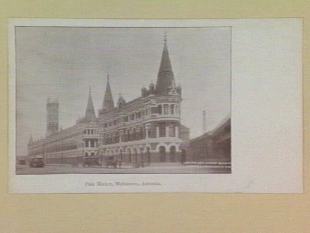 Fish Market, Melbourne, Australia (c. 1900)