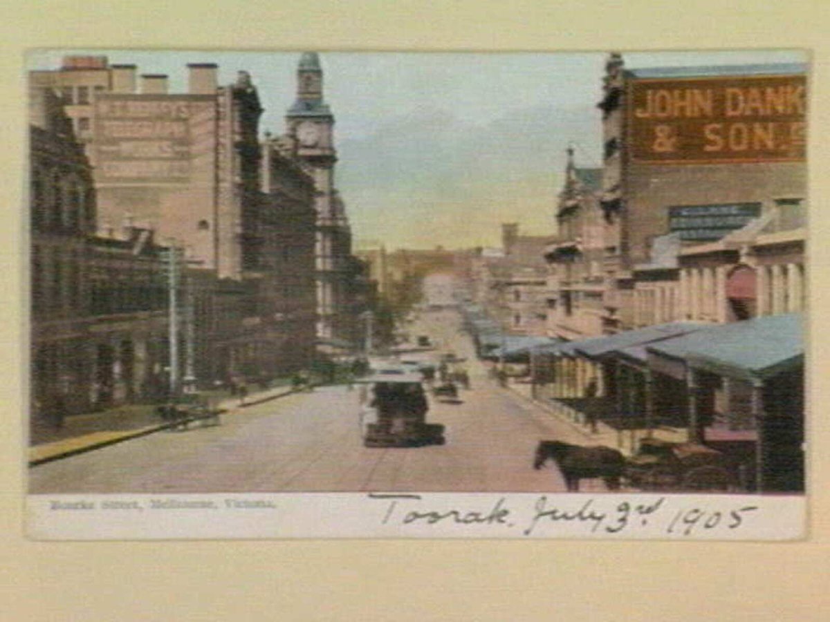 Bourke Street, Melbourne, Victoria, Melbourne City (c. 1905)