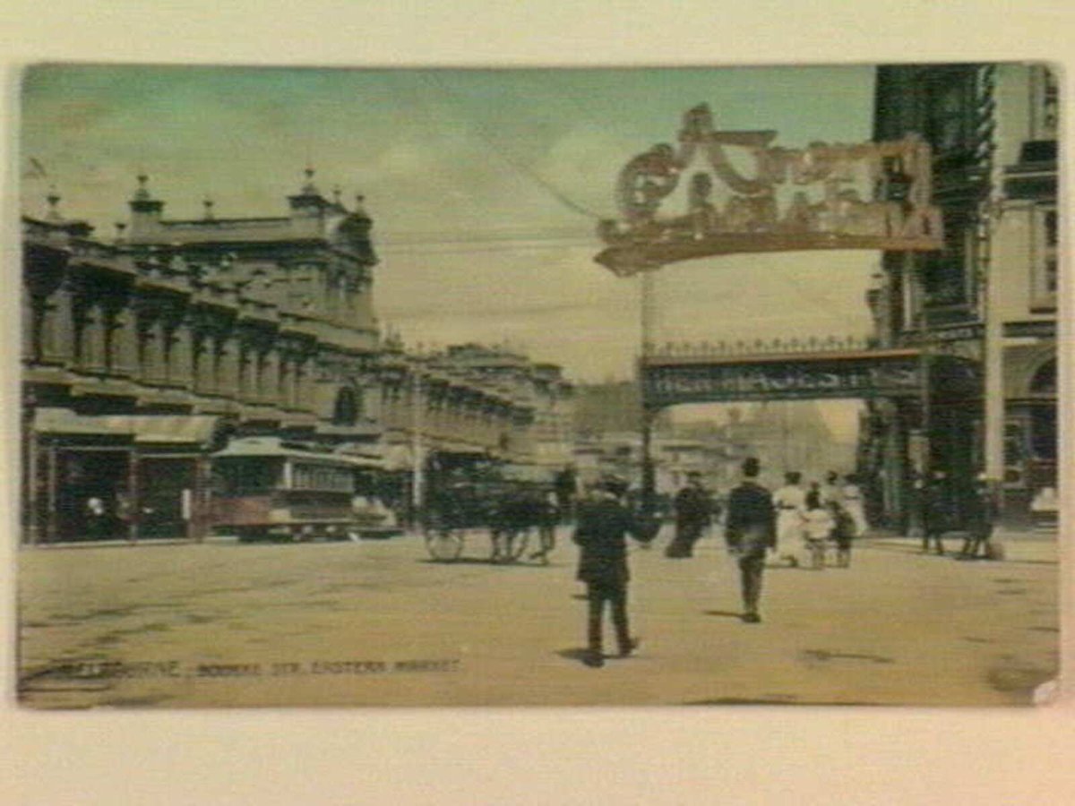 MELBOURNE. BOURKE STR. EASTERN MARKET, Melbourne City (c. 1909)