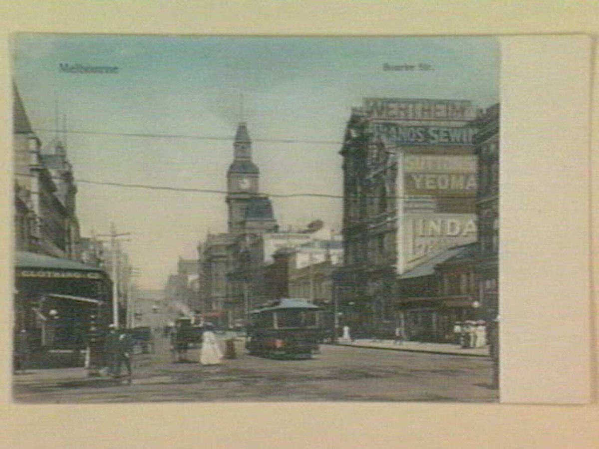 Melbourne Bourke Str (c. 1909)