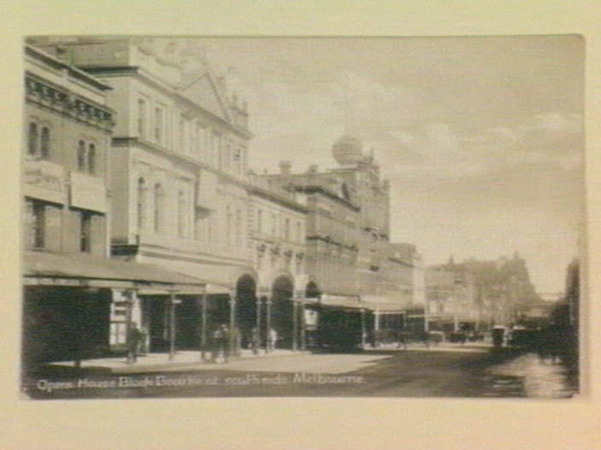 Opera House Block Bourke st. south side. Melbourne, Melbourne City (1900s)
