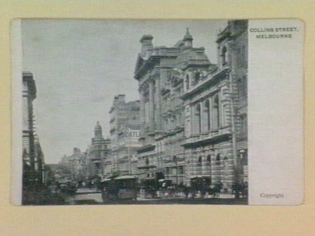 COLLINS STREET, MELBOURNE, Melbourne City (c. 1900)