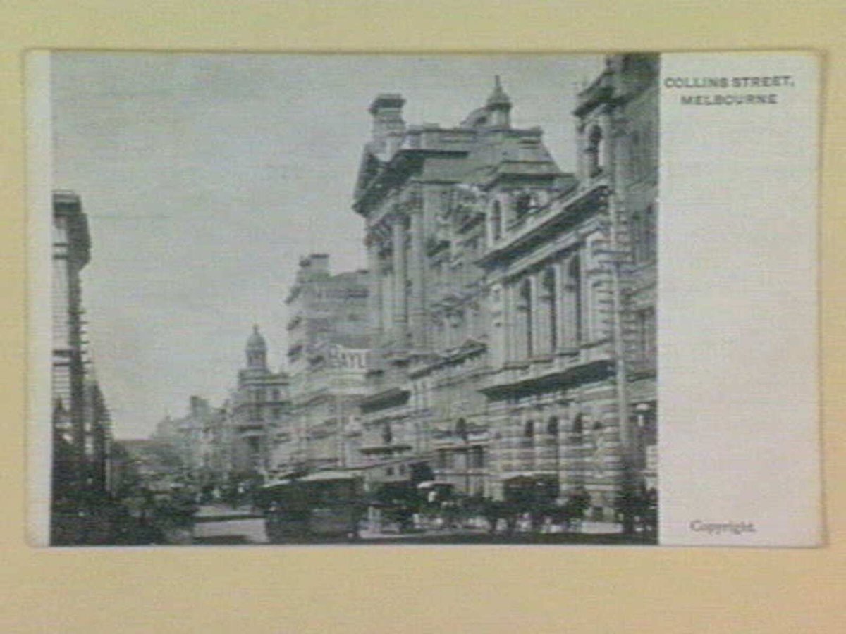 COLLINS STREET, MELBOURNE, Melbourne City (c. 1900)