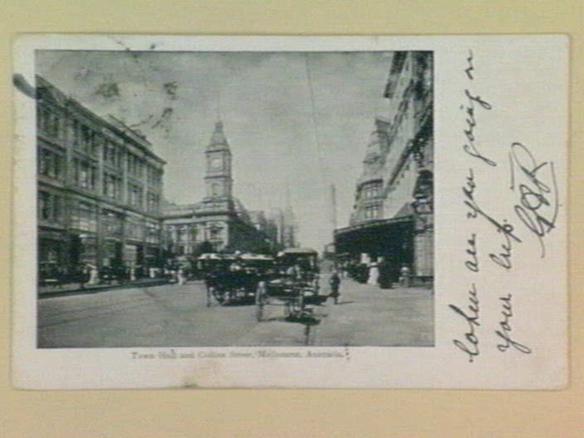 Town Hall and Collins Street, Melbourne, Australia, Melbourne City (1905–14)