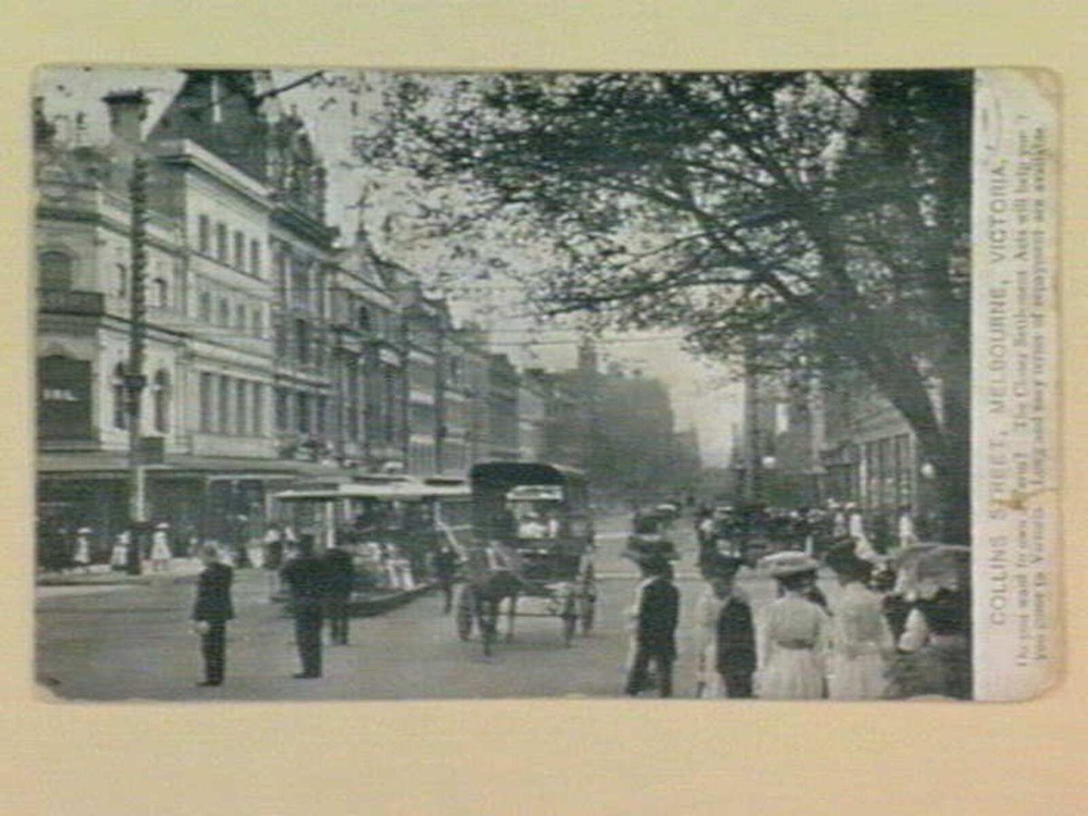 COLLINS STREET, MELBOURNE, VICTORIA, Melbourne City (c. 1910)