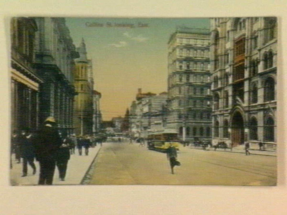 Collins St. looking, East, Melbourne City (c. 1912)