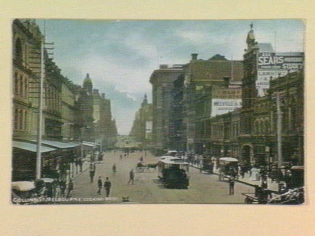 Collins St. Melbourne, Looking West, Melbourne City (1905–14)