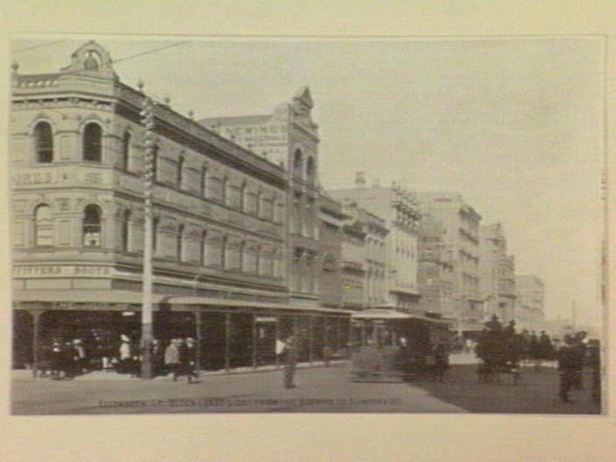Elizabeth St; Block (east side) from the Beehive to Flinders St, Melbourne City (1905–14)