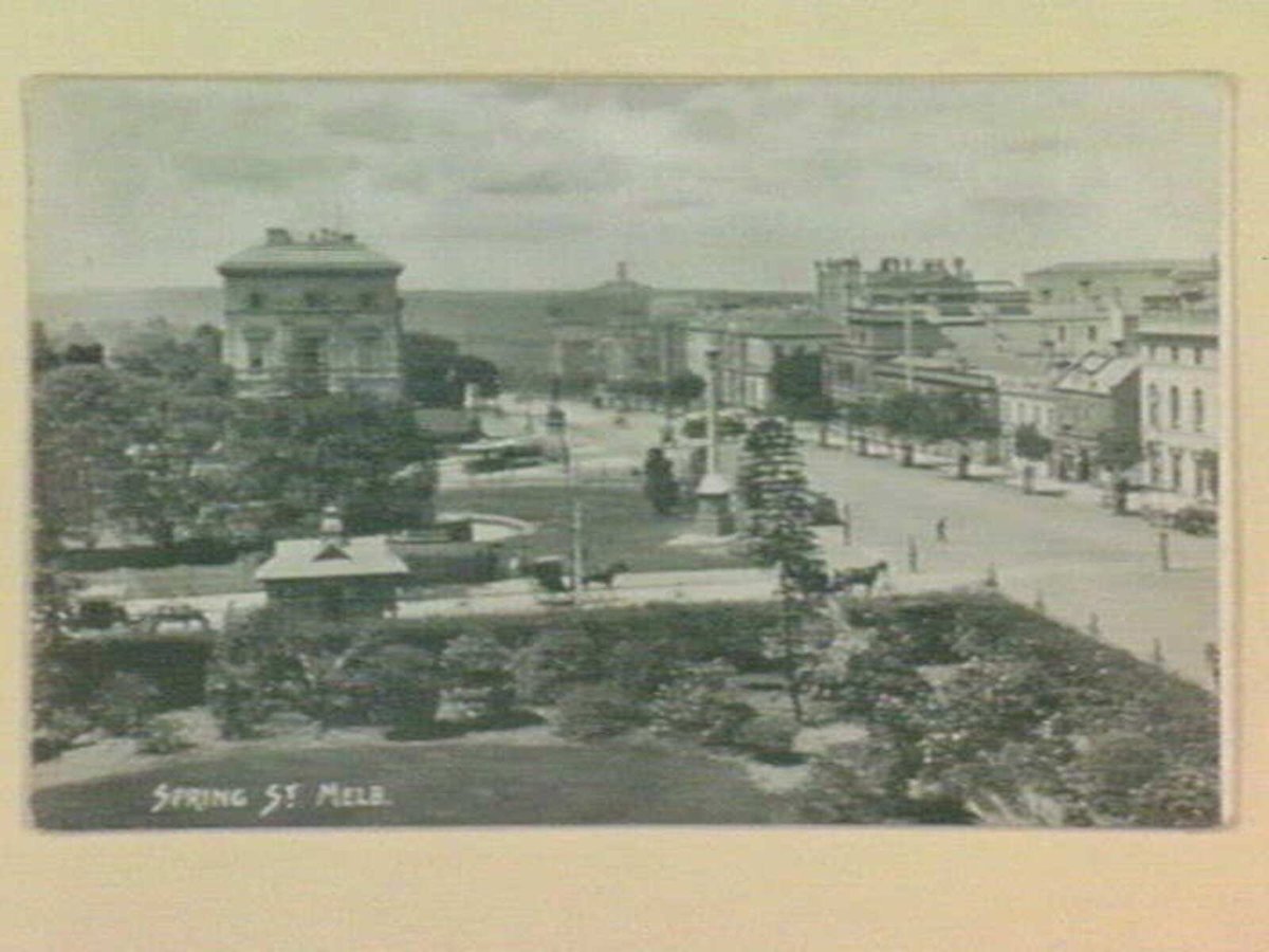 Spring St. Melb, Melbourne City (c. 1911)