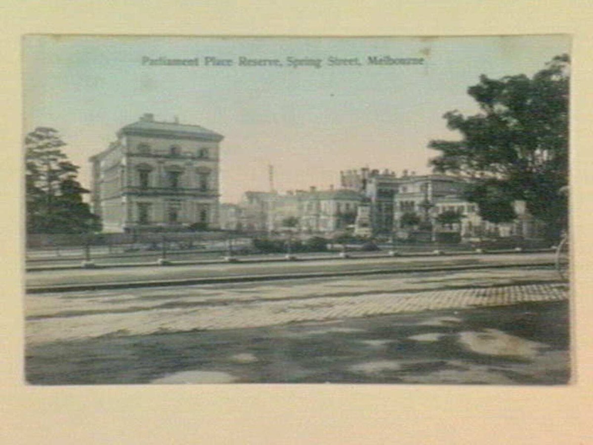 Parliament Place Reserve, Spring Street, Melbourne, Melbourne City (c. 1907)