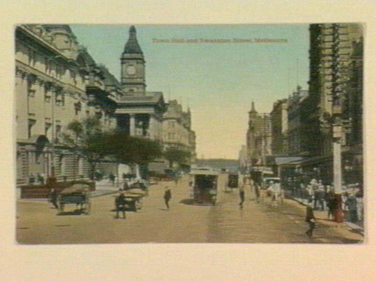 Town Hall and Swanston Street, Melbourne, Melbourne City (1905–14)