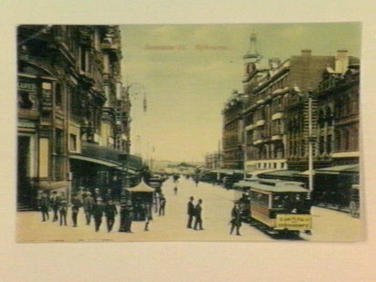 Swanston St. Melbourne, Melbourne City (c. 1908)