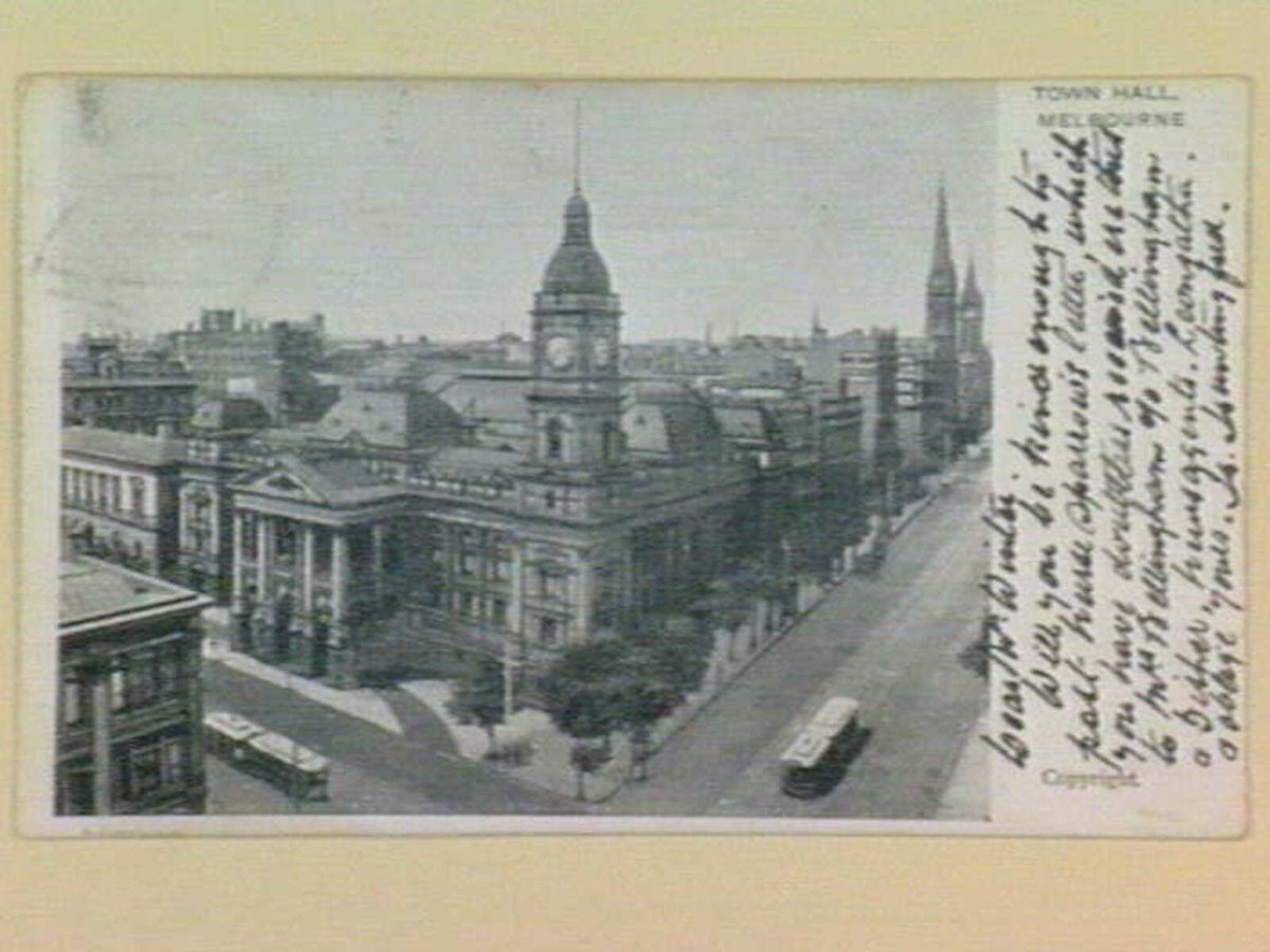 TOWN HALL, MELBOURNE (c. 1904)