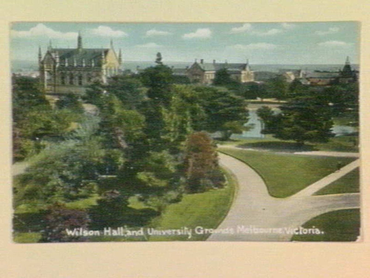 Wilson Hall, and University Grounds Melbourne, Victoria (c. 1907)