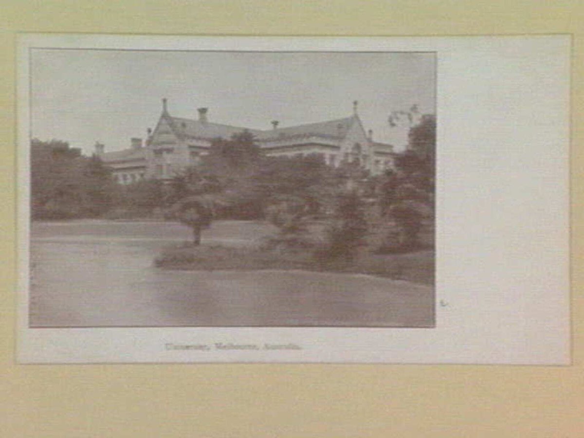 University, Melbourne, Australia (c. 1900)