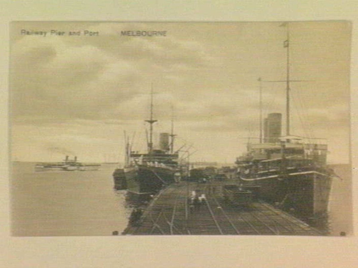 Railway Pier and Port MELBOURNE (1905–14)
