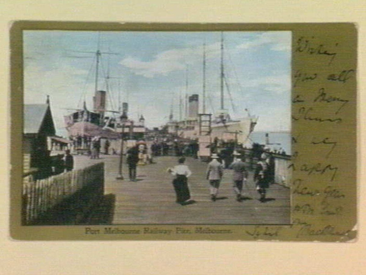 Port Melbourne Railway Pier, Melbourne (c. 1904)