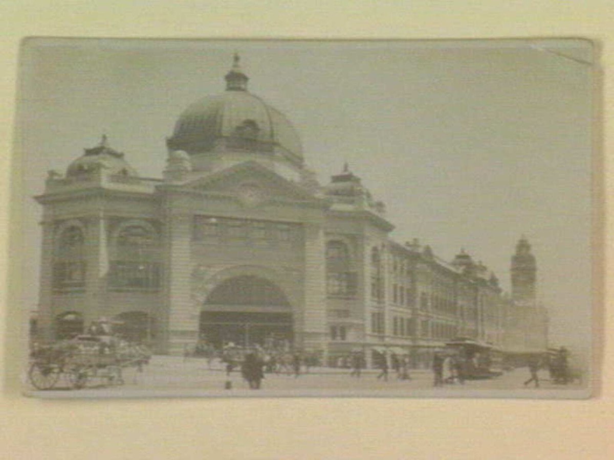 Flinders St. Railway Station, Melbourne City (c. 1910)