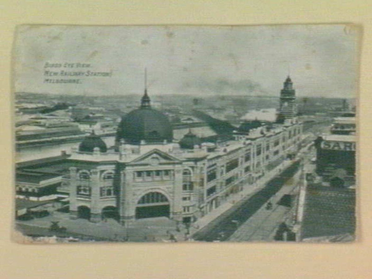 Birds Eye View. New Railway Station. Melbourne (1910–20)