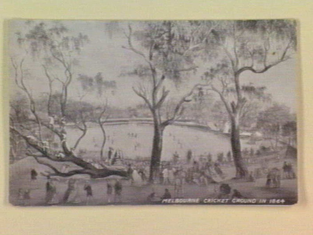 MELBOURNE CRICKET GROUND IN 1864, East Melbourne (c. 1864)