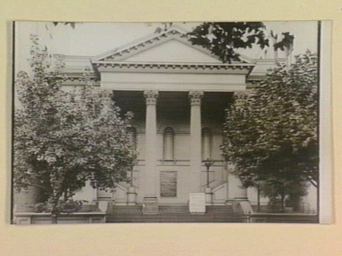 The old Collins Street Baptist Church, built in 1852, Melbourne City (1914–41)