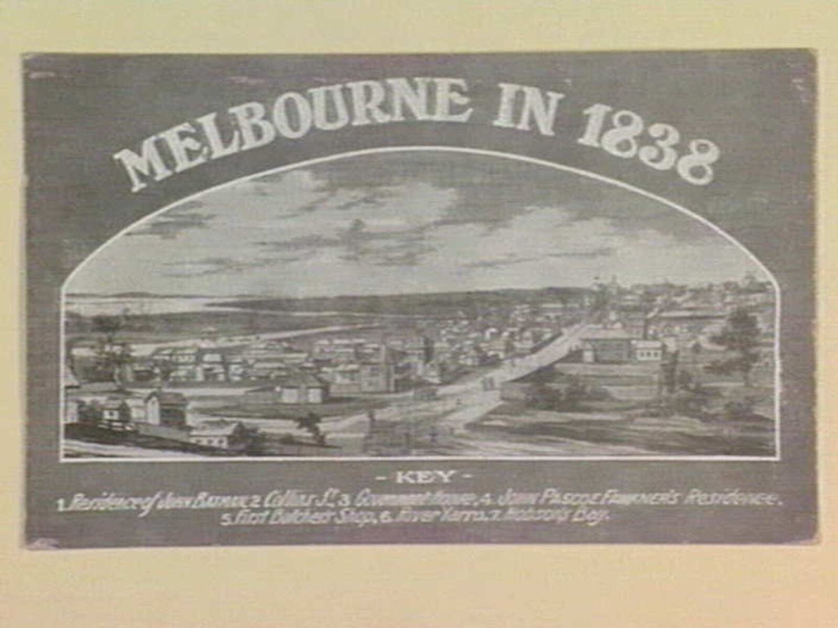 MELBOURNE IN 1838 (1914–41)