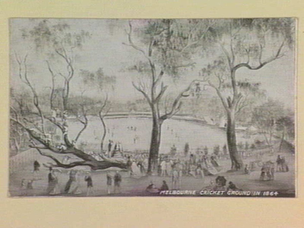MELBOURNE CRICKET GROUND IN 1864, East Melbourne