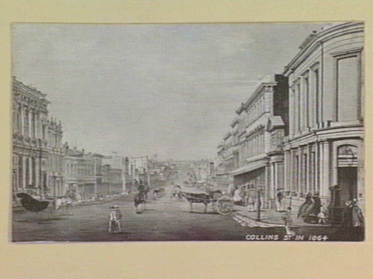 COLLINS ST. IN 1864, Melbourne City