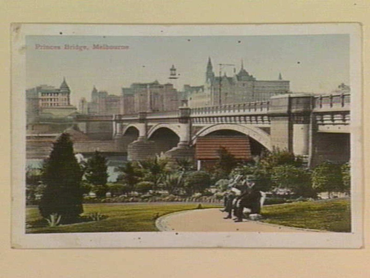 Princes Bridge, Melbourne, Melbourne City (c. 1909)