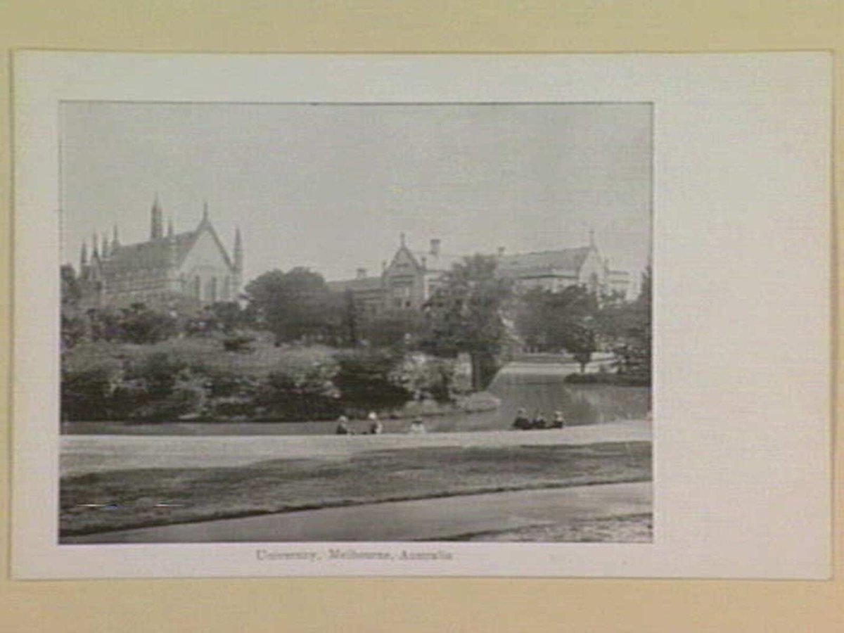 University, Melbourne, Australia (1895–1915)